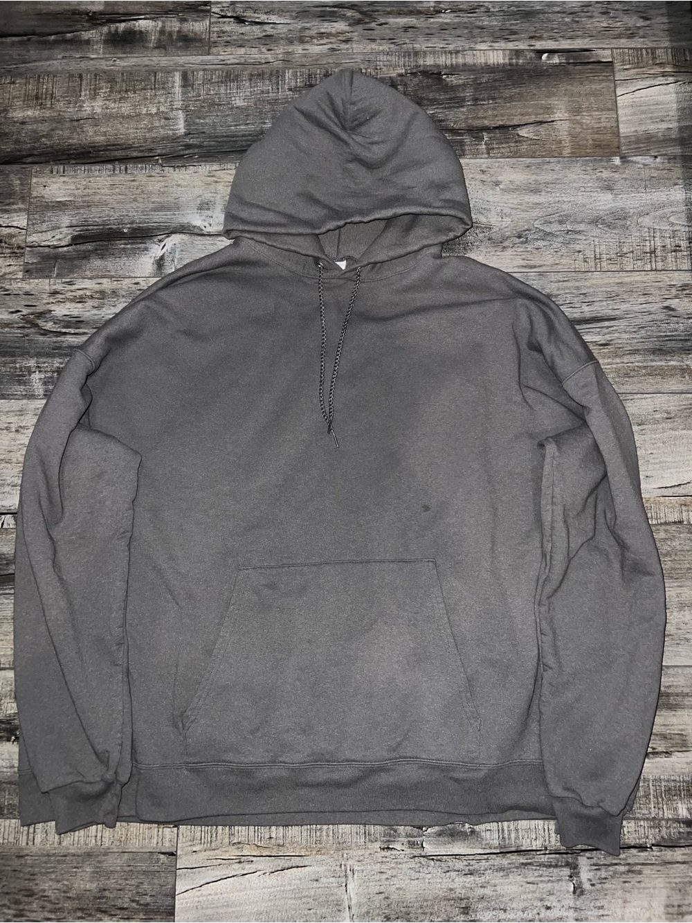 Hanes Men's Charcoal Gray Pullover Hoodie